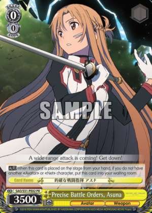 Precise Battle Orders, Asuna