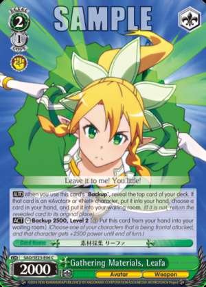 Gathering Materials, Leafa