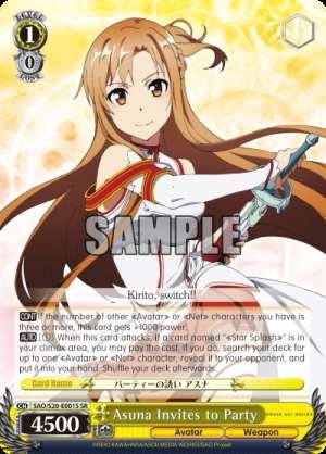 Asuna Invites to Party
