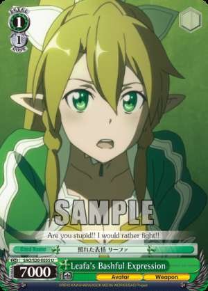 Leafa's Bashful Expression