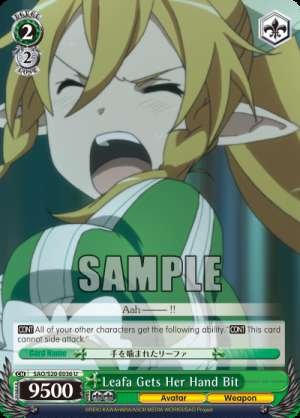Leafa Gets Her Hand Bit