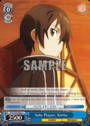 Solo Player, Kirito