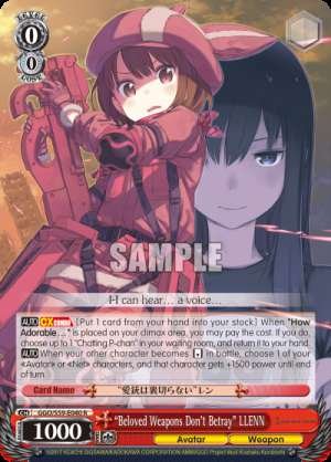 "Beloved Weapons Don't Betray" LLENN