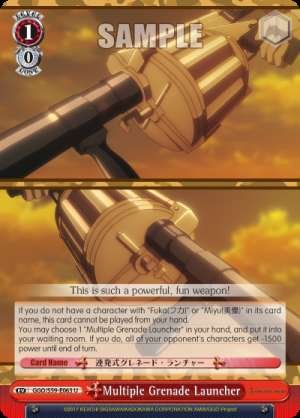 Multiple Grenade Launcher