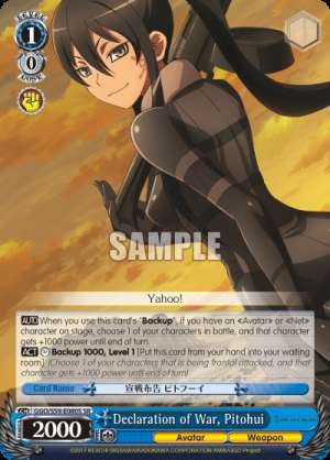 Declaration of War, Pitohui