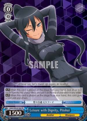 Leisure with Dignity, Pitohui