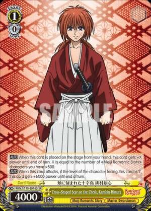 Cross-Shaped Scar on the Cheek, Kenshin Himura