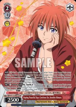 Hoping Peaceful Days Continue On, Kenshin Himura