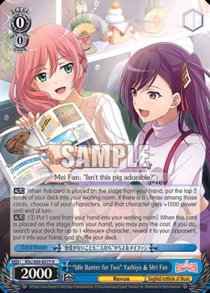 "Idle Banter for Two" Yachiyo & Mei Fan