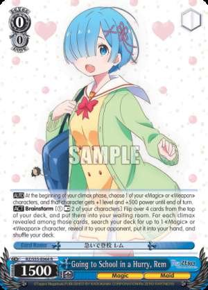 Going to School in a Hurry, Rem