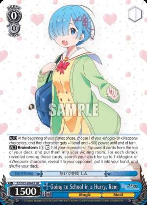 Going to School in a Hurry, Rem