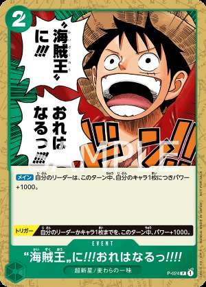 I'm going to become the Pirate King!!!!