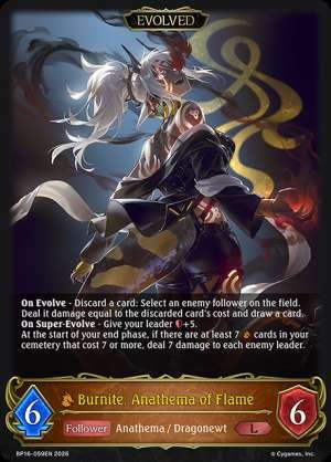 Burnite, Anathema of Flame