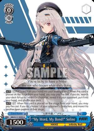 “My Word, My Bond!” Soline