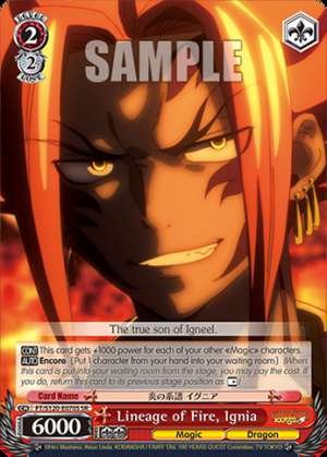 Lineage of Fire, Ignia