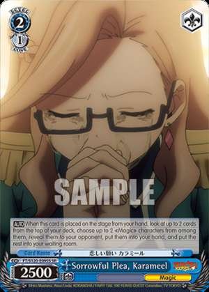 Sorrowful Plea, Karameel