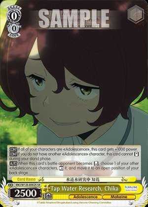 Tap Water Research, Chika