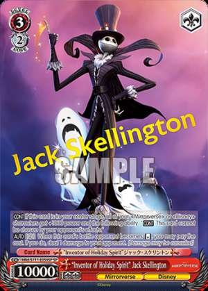 “Inventor of Holiday Spirit” Jack Skellington