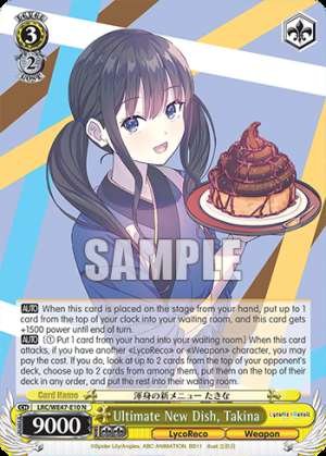 Ultimate New Dish, Takina