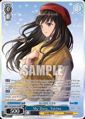 My Duty, Takina
