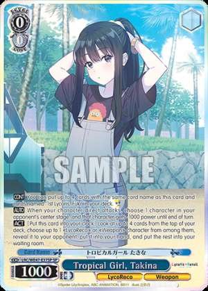 Tropical Girl, Takina