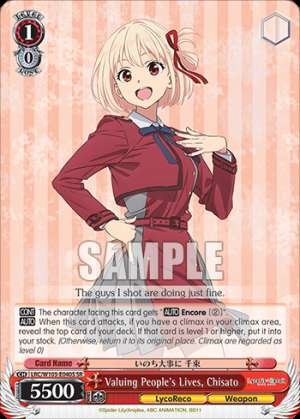 Valuing People’s Lives, Chisato