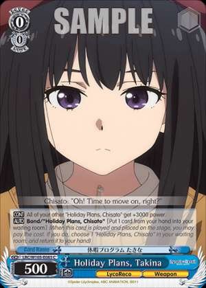 Holiday Plans, Takina