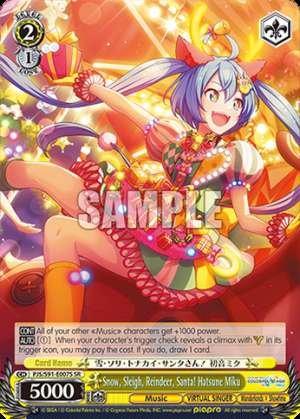 Snow, Sleigh, Reindeer, Santa! Hatsune Miku