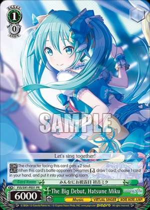 The Big Debut, Hatsune Miku
