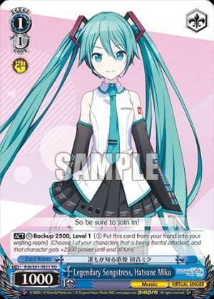 Legendary Songstress, Hatsune Miku