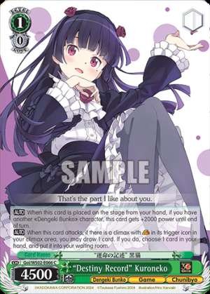 "Destiny Record" Kuroneko
