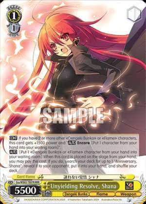Unyielding Resolve, Shana