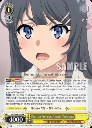 Pent-Up Feelings, Nodoka Toyohama