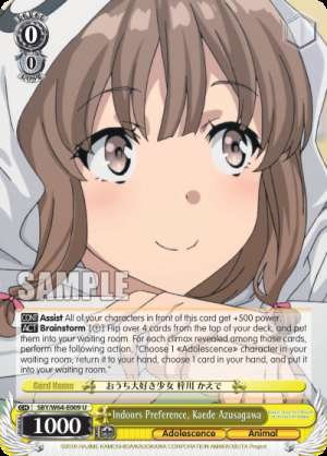 Indoors Preference, Kaede Azusagawa