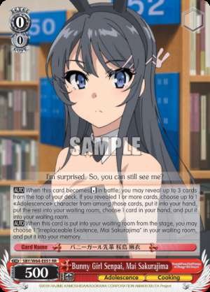 Bunny Girl Senpai, Mai Sakurajima