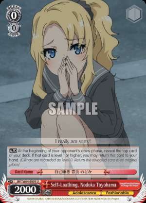 Self-Loathing, Nodoka Toyohama