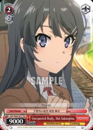 Unexpected Reply, Mai Sakurajima