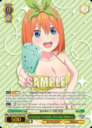 Enjoying Summer, Yotsuba Nakano