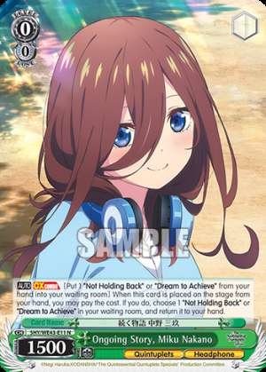 Ongoing Story, Miku Nakano