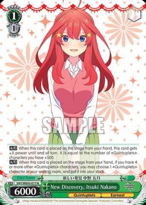 New Discovery, Itsuki Nakano