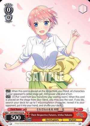 Their Respective Futures, Ichika Nakano