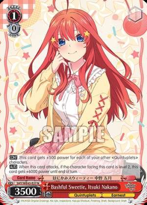 Bashful Sweetie, Itsuki Nakano