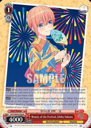 Beauty of the Festival, Ichika Nakano