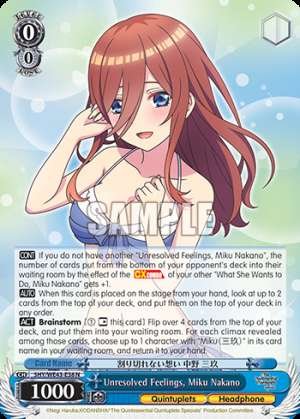 Unresolved Feelings, Miku Nakano