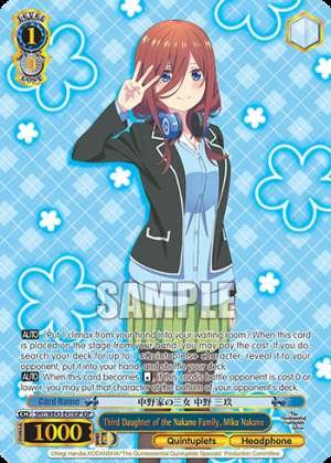 Third Daughter of the Nakano Family, Miku Nakano