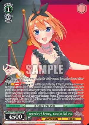 Unparalleled Beauty, Yotsuba Nakano