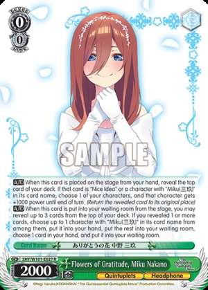 Flowers of Gratitude, Miku Nakano