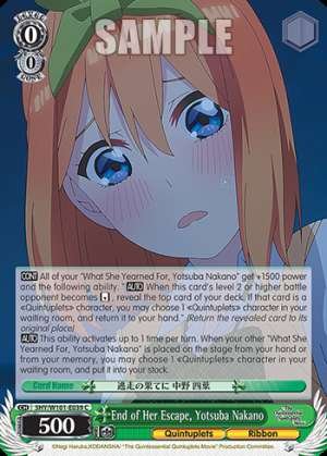 End of Her Escape, Yotsuba Nakano