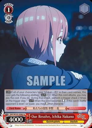 Our Resolve, Ichika Nakano