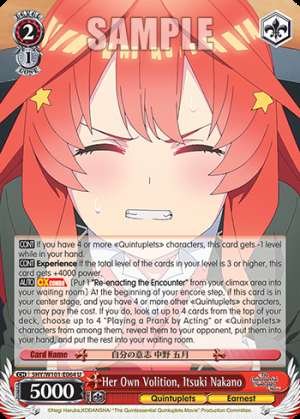 Her Own Volition, Itsuki Nakano